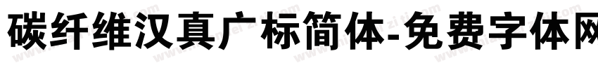 碳纤维汉真广标简体字体转换