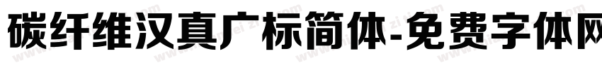 碳纤维汉真广标简体字体转换