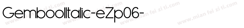 GemboolItalic-eZp06字体转换