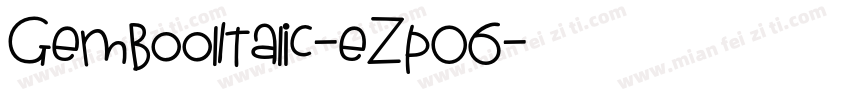 GemboolItalic-eZp06字体转换