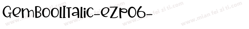 GemboolItalic-eZp06字体转换