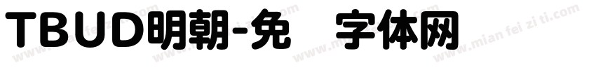 TBUD明朝字体转换