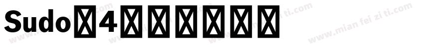 Sudo-4字体转换