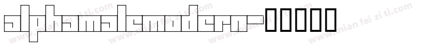 AlphaMaleModern字体转换