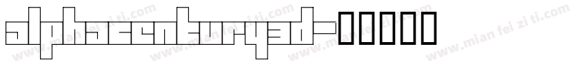 alphacentury3d字体转换