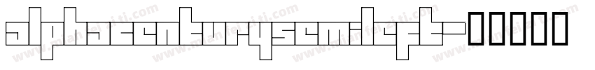 alphacenturysemileft字体转换