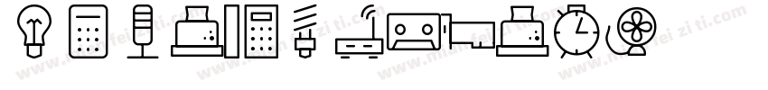 Electronics字体转换