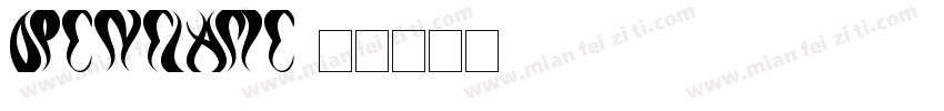 OpenFlame字体转换