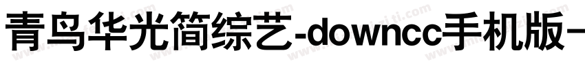 青鸟华光简综艺_downcc手机版字体转换