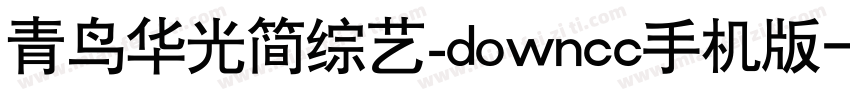 青鸟华光简综艺_downcc手机版字体转换