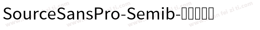 SourceSansPro-Semib字体转换