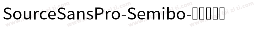 SourceSansPro-Semibo字体转换