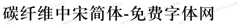 碳纤维中宋简体字体转换