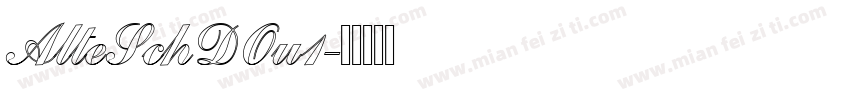 AlteSchDOu1字体转换