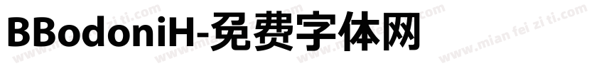 BBodoniH字体转换