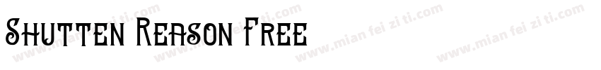 Shutten-Reason-Free-3字体转换