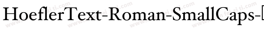 HoeflerText-Roman-SmallCaps字体转换