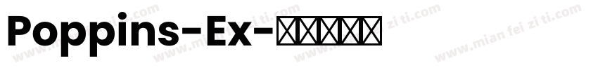 Poppins-Ex字体转换