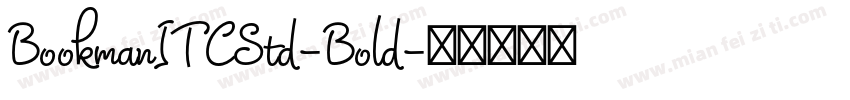 BookmanITCStd-Bold字体转换