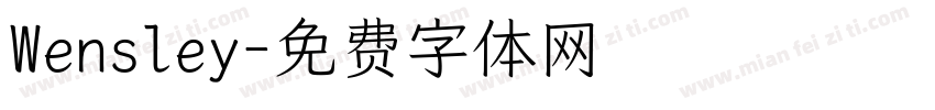 Wensley字体转换