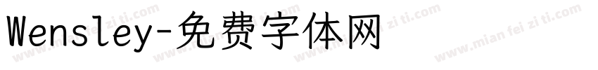 Wensley字体转换