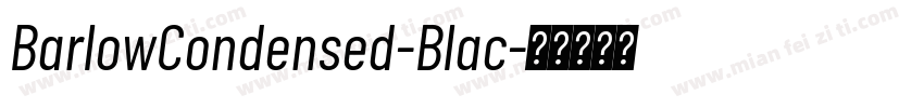 BarlowCondensed-Blac字体转换