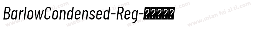 BarlowCondensed-Reg字体转换