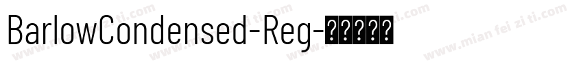 BarlowCondensed-Reg字体转换