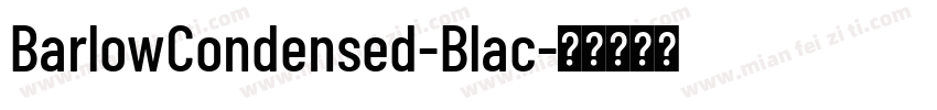 BarlowCondensed-Blac字体转换