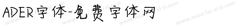 ADER字体字体转换