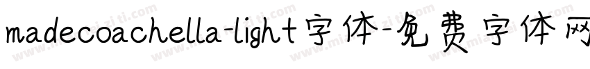 madecoachella-light字体字体转换