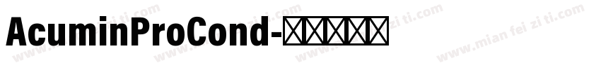 AcuminProCond字体转换