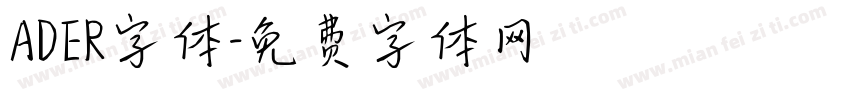 ADER字体字体转换