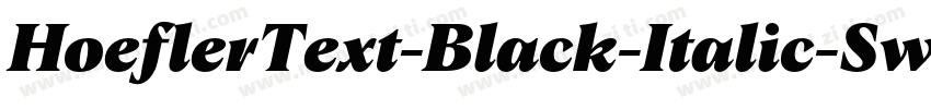 HoeflerText-Black-Italic-Sw-SC字体转换