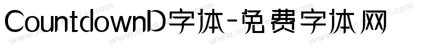 CountdownD字体字体转换