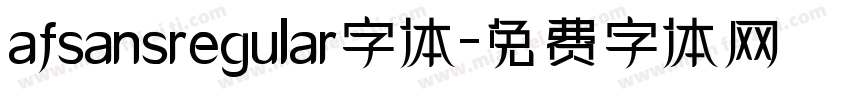 afsansregular字体字体转换