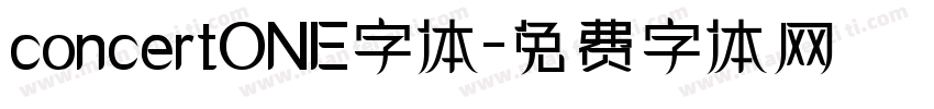 concertONE字体字体转换