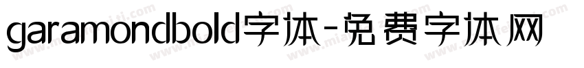 garamondbold字体字体转换