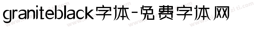 graniteblack字体字体转换