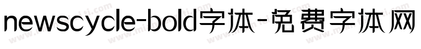 newscycle-bold字体字体转换