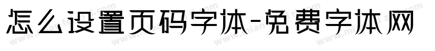 怎么设置页码字体字体转换