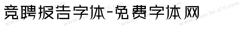 竞聘报告字体字体转换