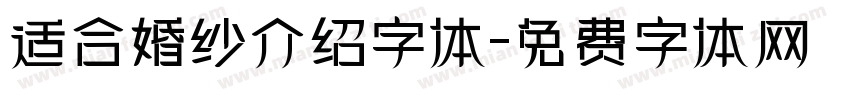 适合婚纱介绍字体字体转换