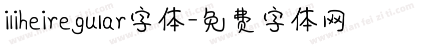 iliheiregular字体字体转换