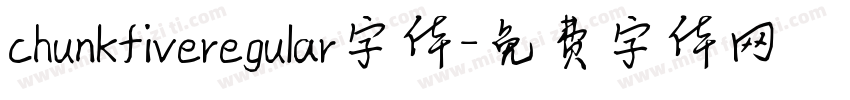 chunkfiveregular字体字体转换