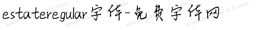 estateregular字体字体转换