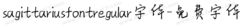 sagittariusfontregular字体字体转换