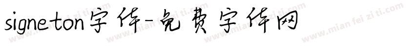 signeton字体字体转换