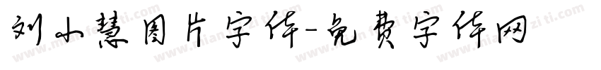 刘小慧图片字体字体转换