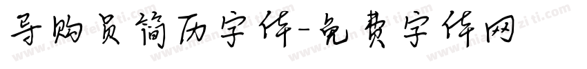 导购员简历字体字体转换